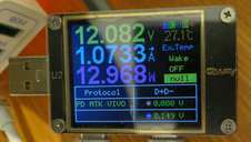 USB power meter, charging + idle current.